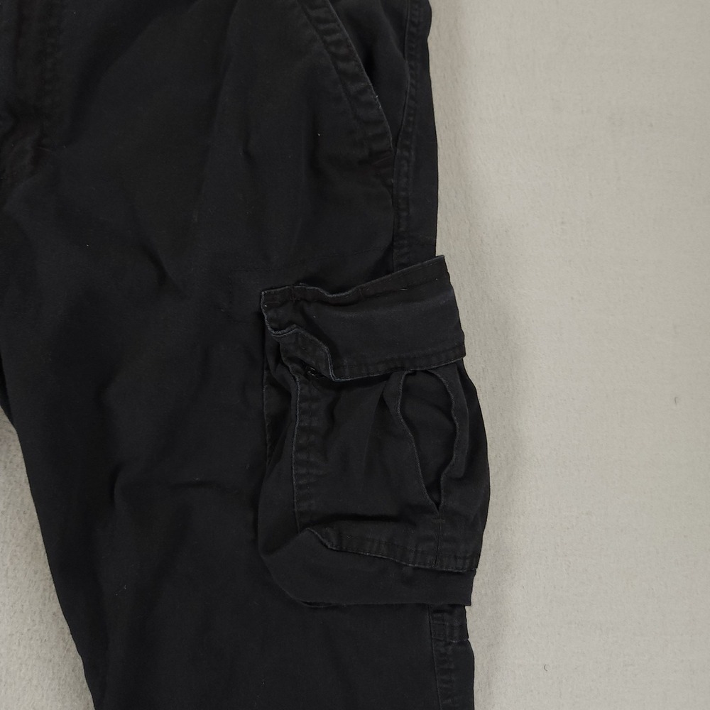 Wrangler Mens Regular Taper Cargo Pants Black 34x30 Cotton Stretch 112326301 - Picture 10 of 12
